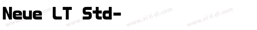 Neue LT Std字体转换